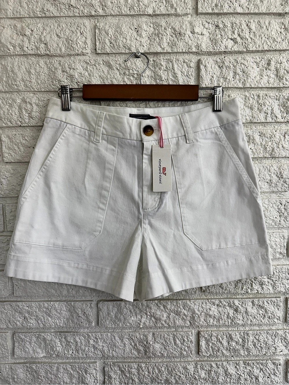 Vineyard Vines Women's Vintage Chino White Shorts NWT